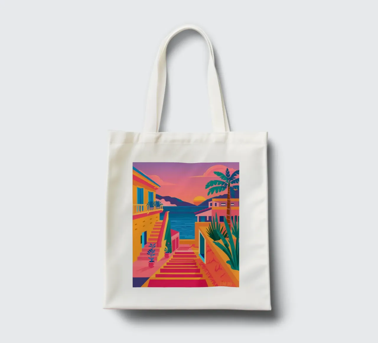 Scala per il paradiso borsa in juta da Trace Brush