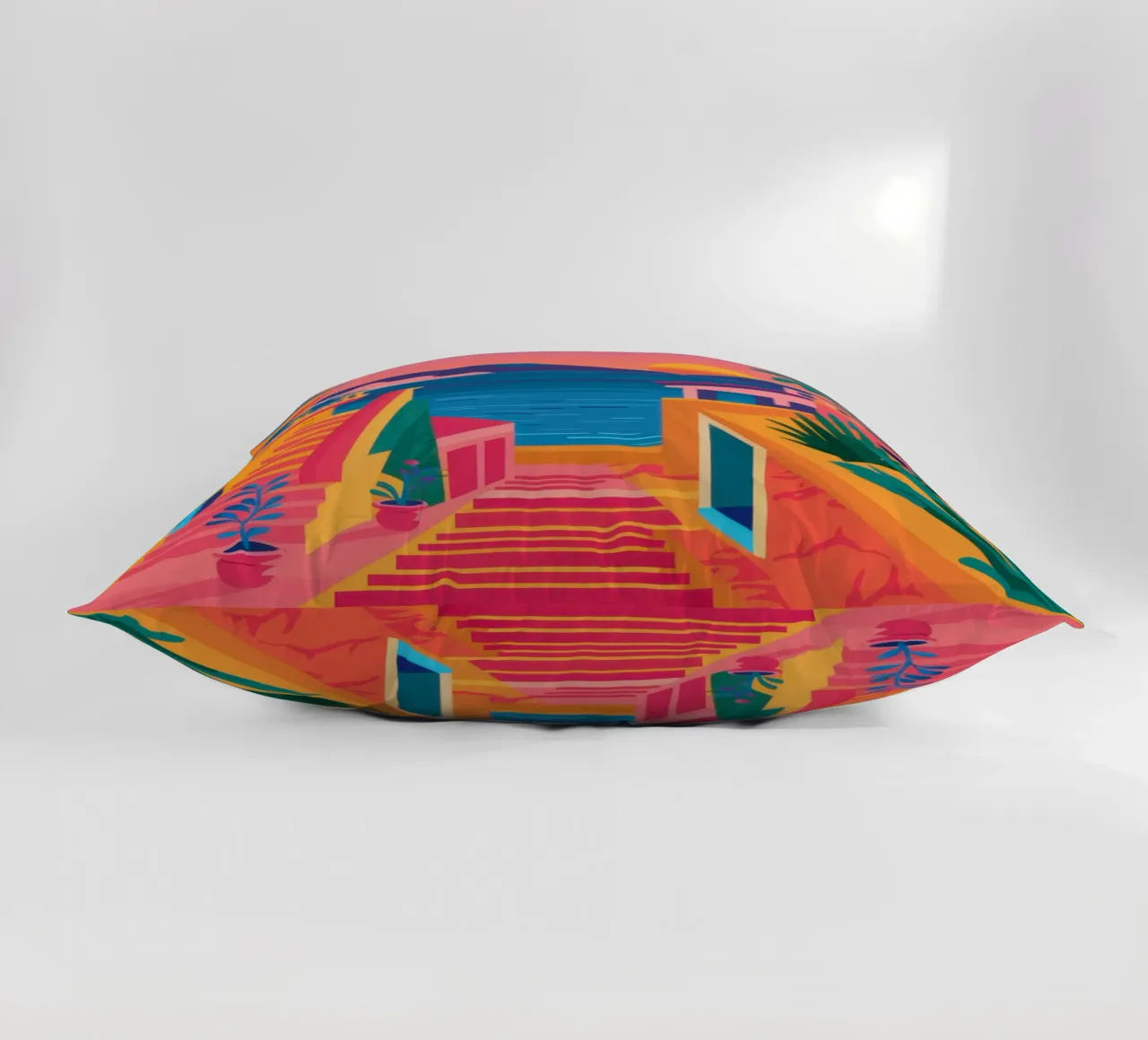 De trap naar het paradijs kussen van Trace Brush