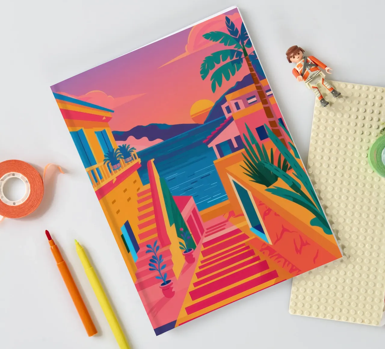 Scala per il paradiso diario da Trace Brush