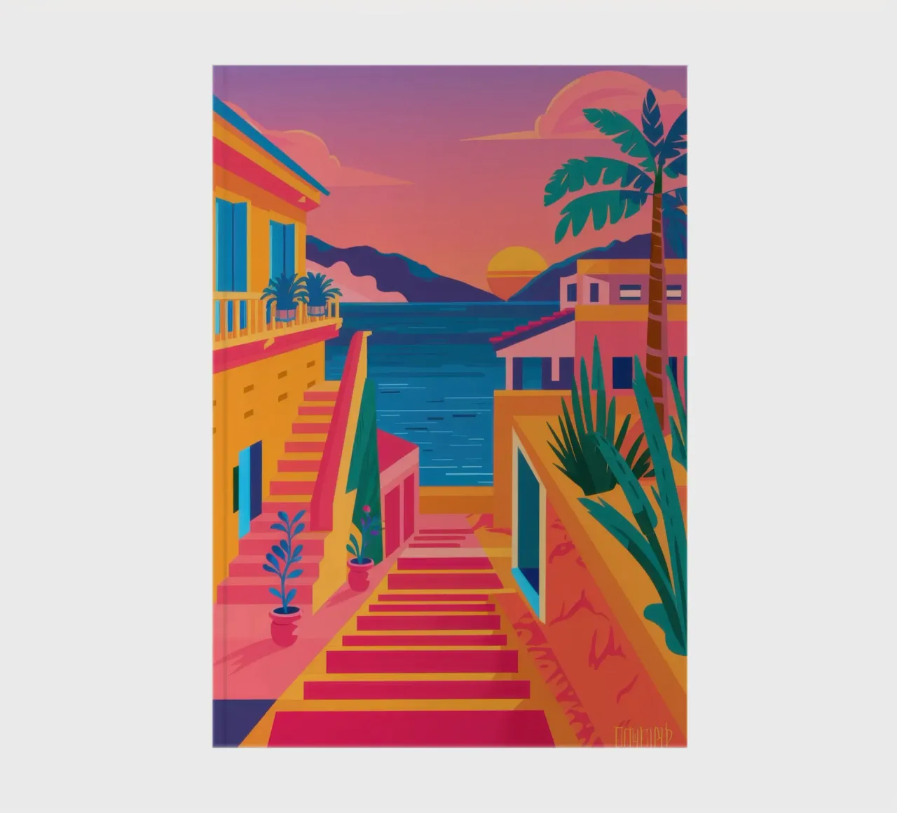 Scala per il paradiso diario da Trace Brush