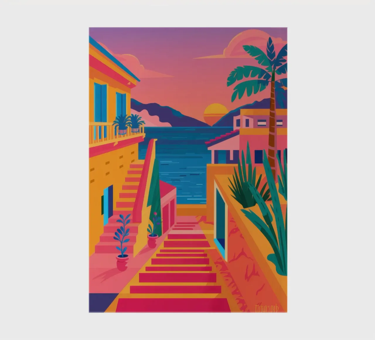 Scala per il paradiso diario da Trace Brush