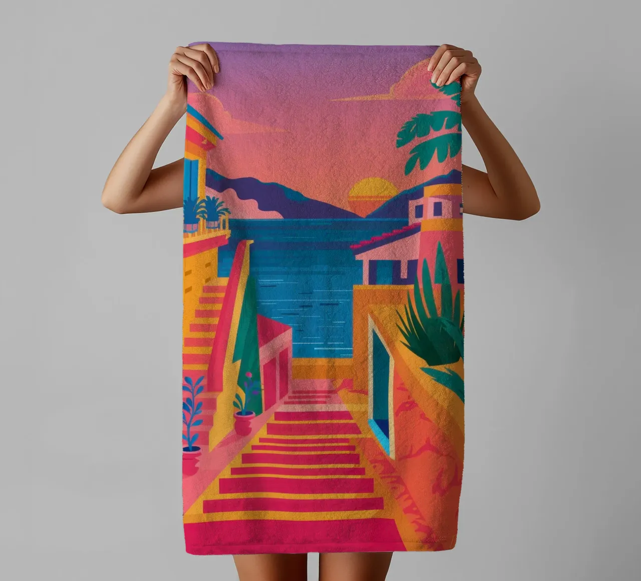 Scala per il paradiso asciugamano da bagno da Trace Brush