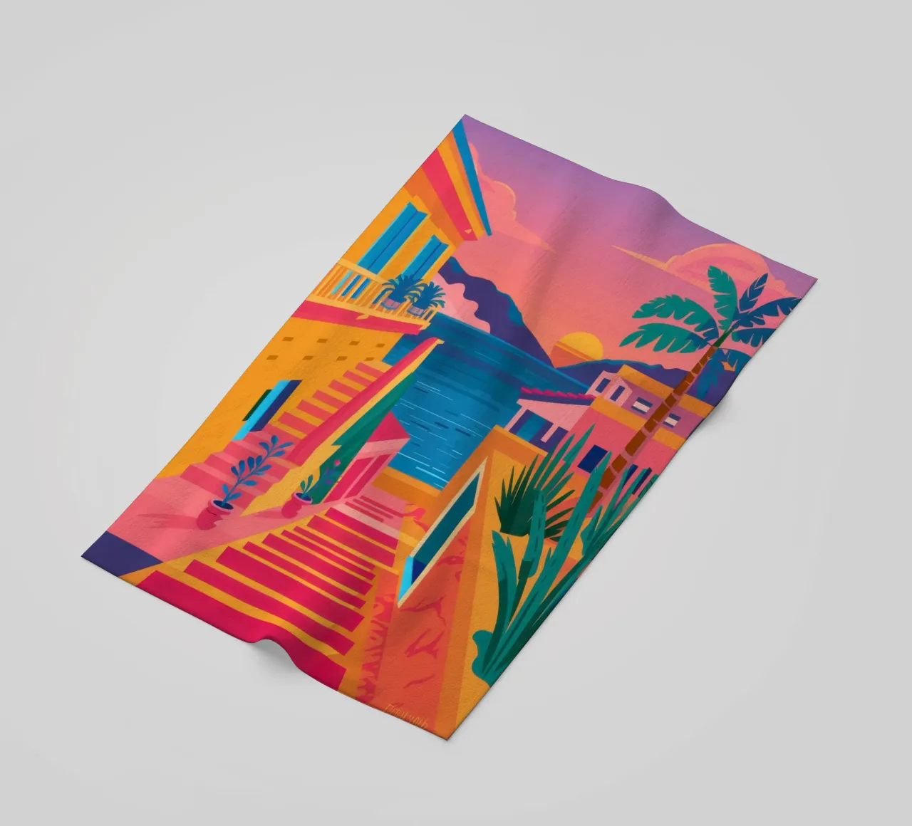 Scala per il paradiso telo mare da Trace Brush