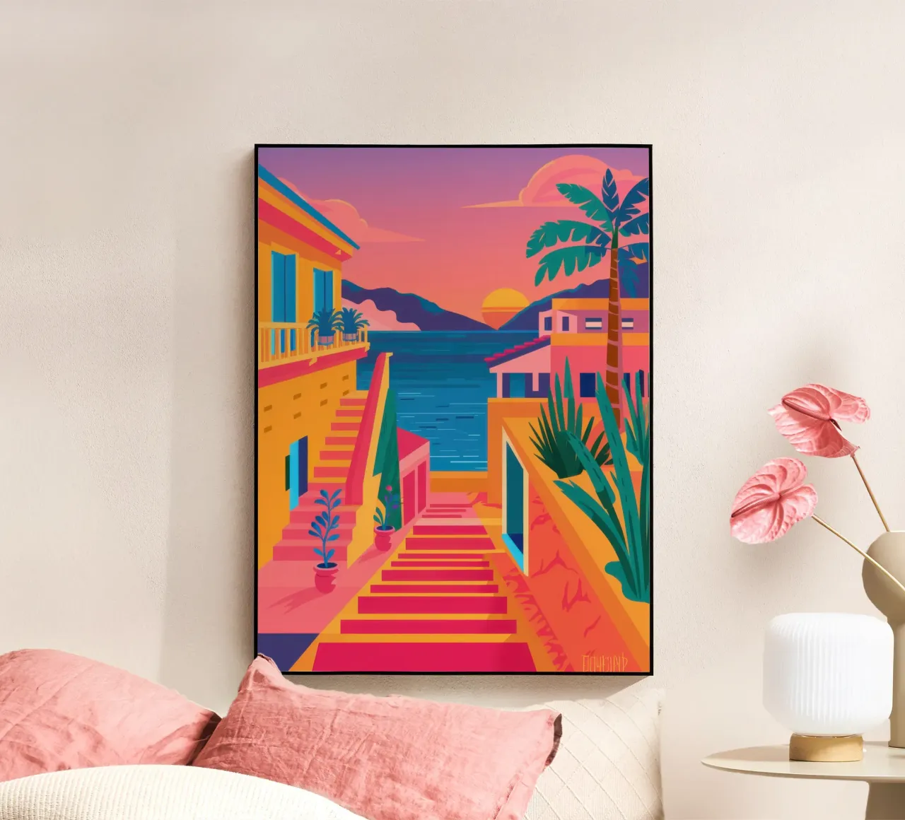 Die Treppe zum Paradies Acryl-Glas von Trace Brush