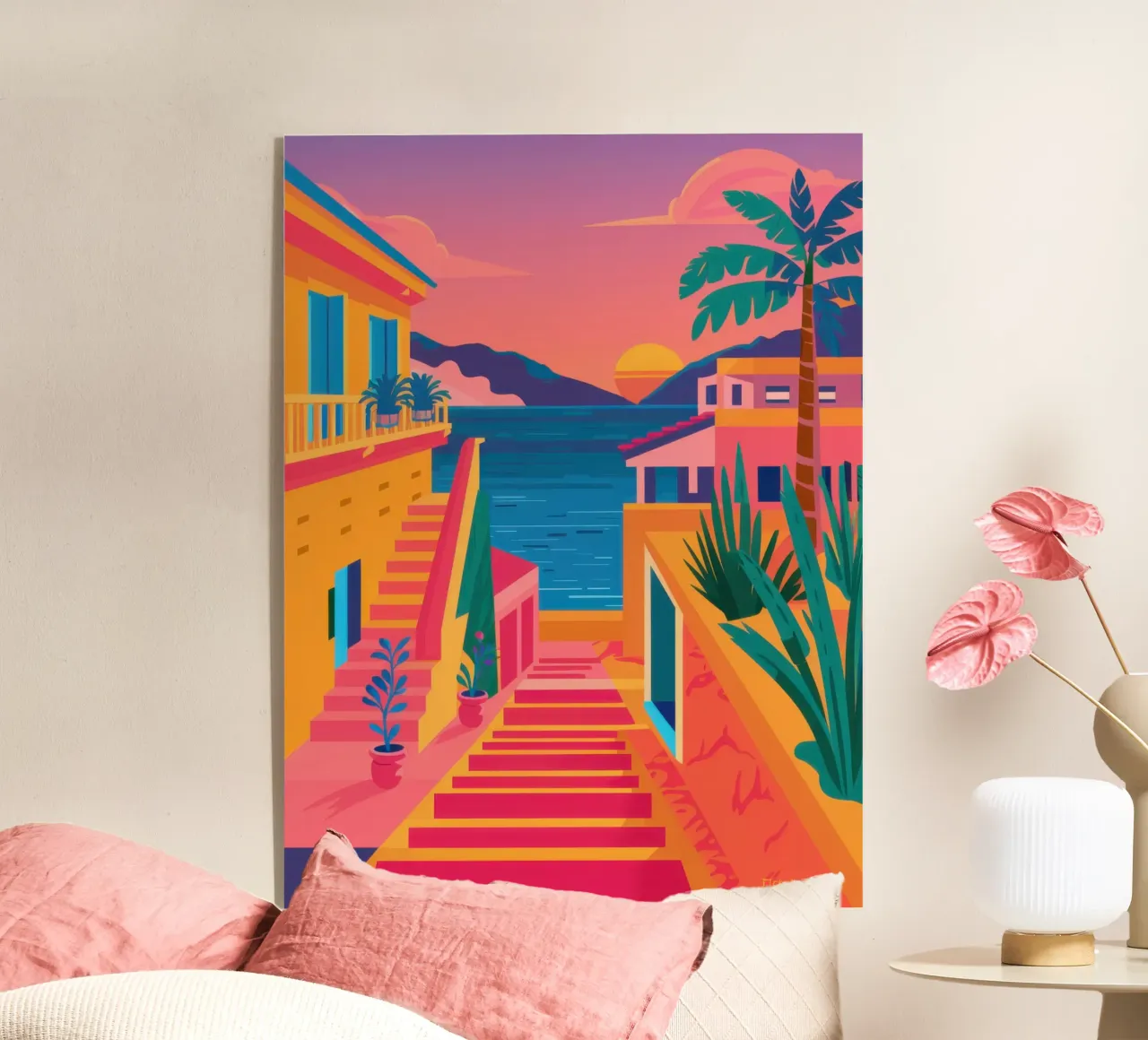 Die Treppe zum Paradies Acryl-Glas von Trace Brush