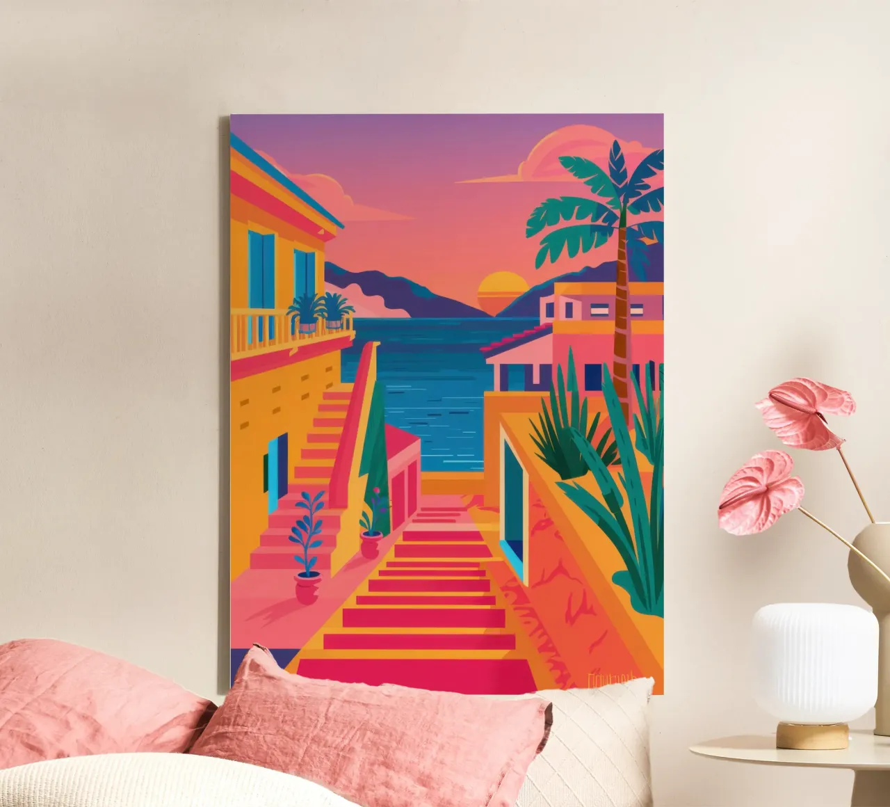 Scala per il paradiso tela da Trace Brush