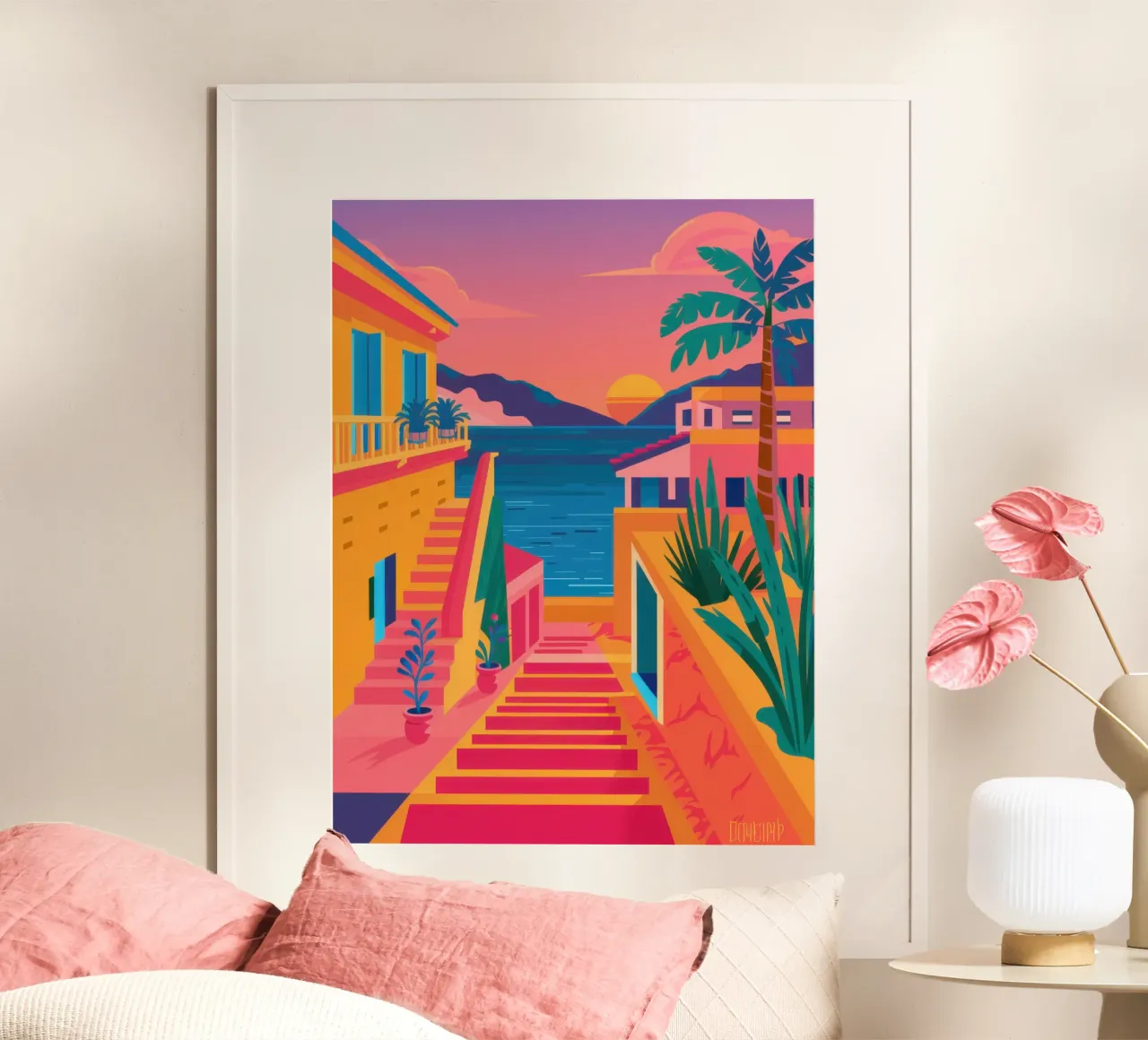 Scala per il paradiso carta hahnemühle da Trace Brush