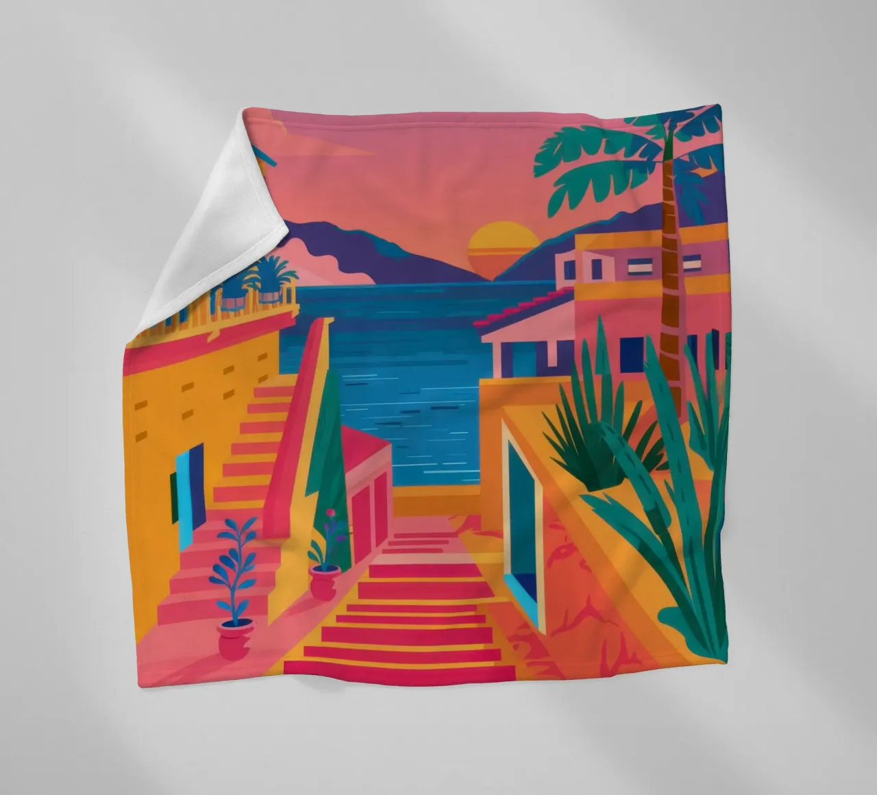 Scala per il paradiso coperta in pile da Trace Brush