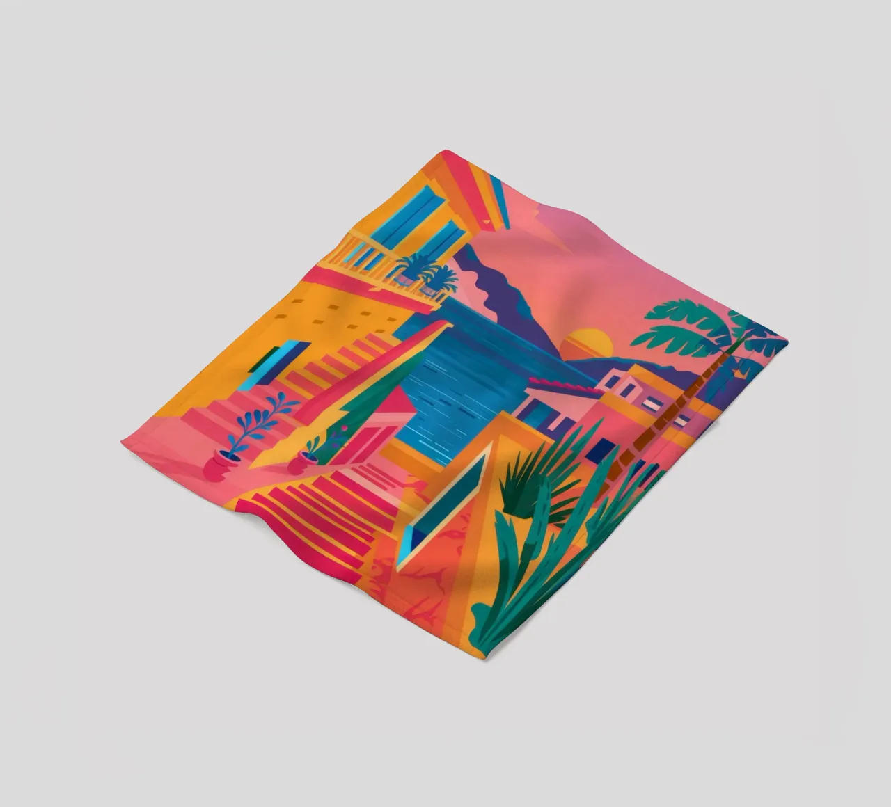 Scala per il paradiso coperta in pile da Trace Brush