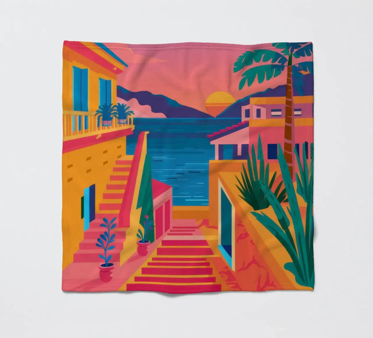 Scala per il paradiso coperta in pile da Trace Brush