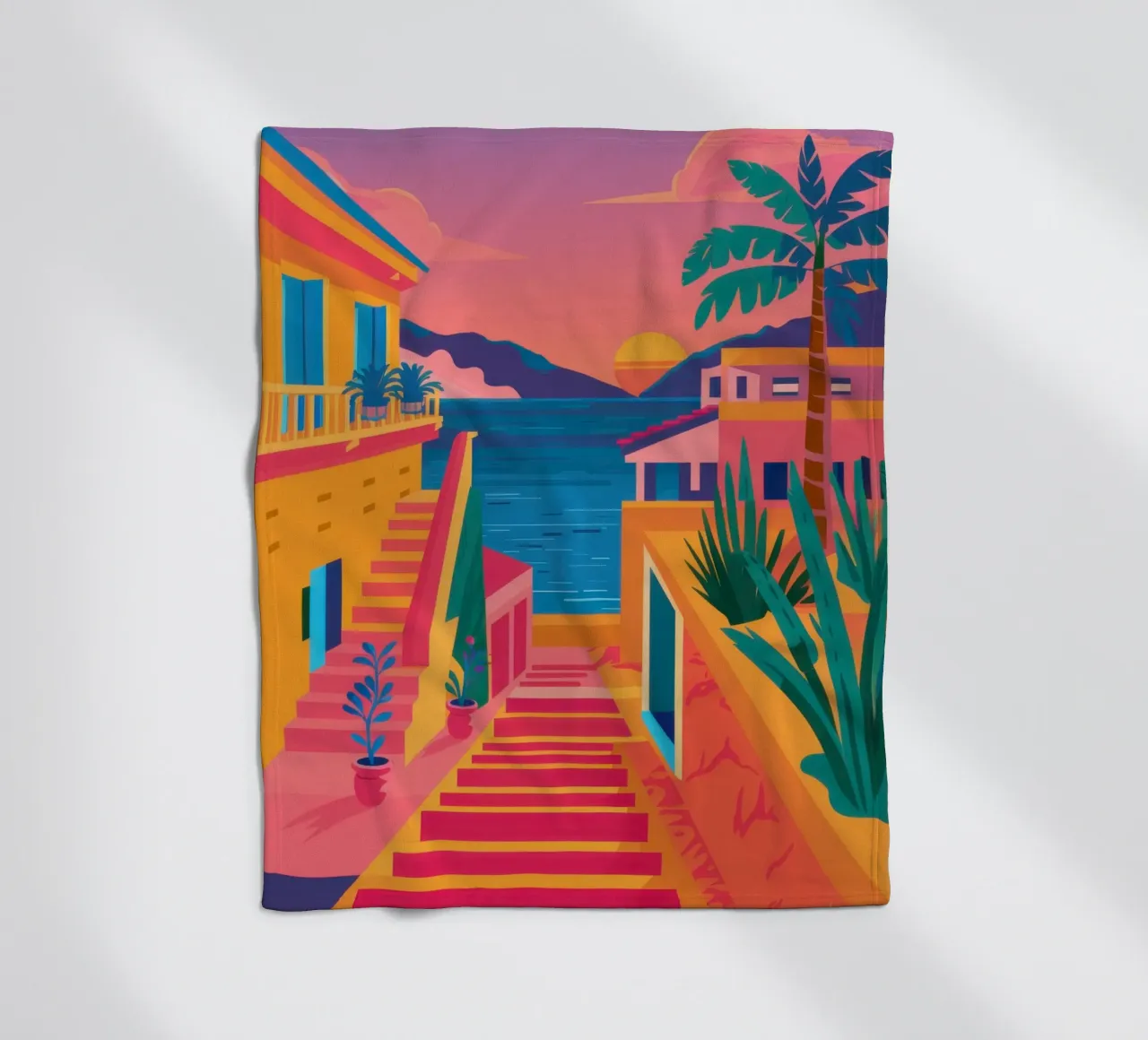 Scala per il paradiso coperta in pile da Trace Brush