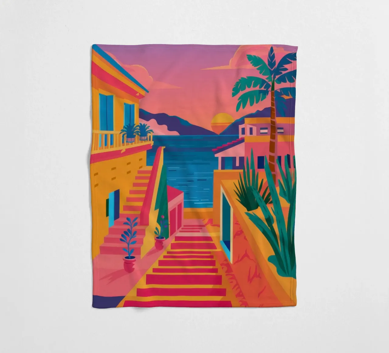 Scala per il paradiso coperta in pile da Trace Brush