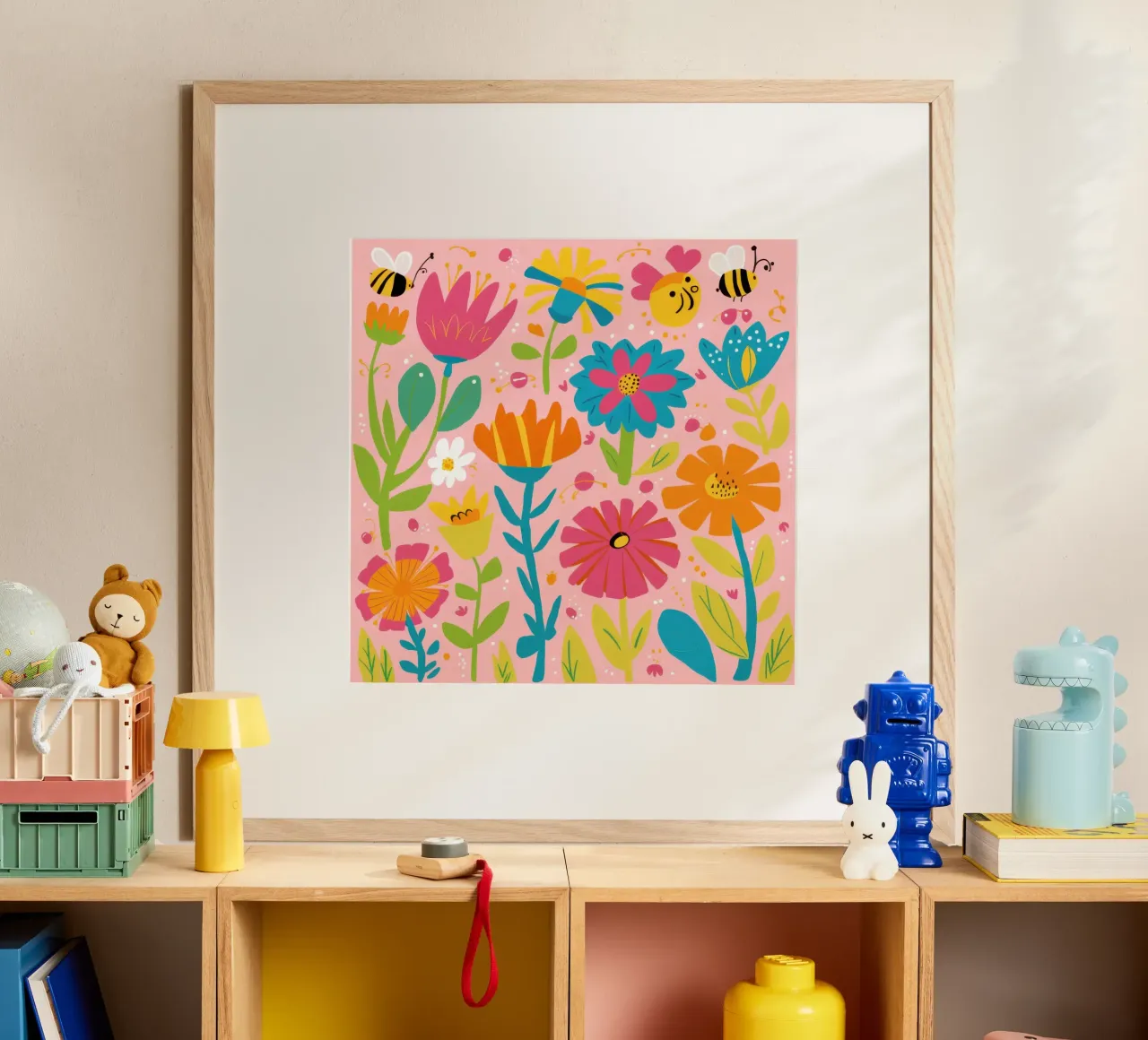 Symfonie van vreugdevolle bloemen hahnemühle van Gaia Viesta