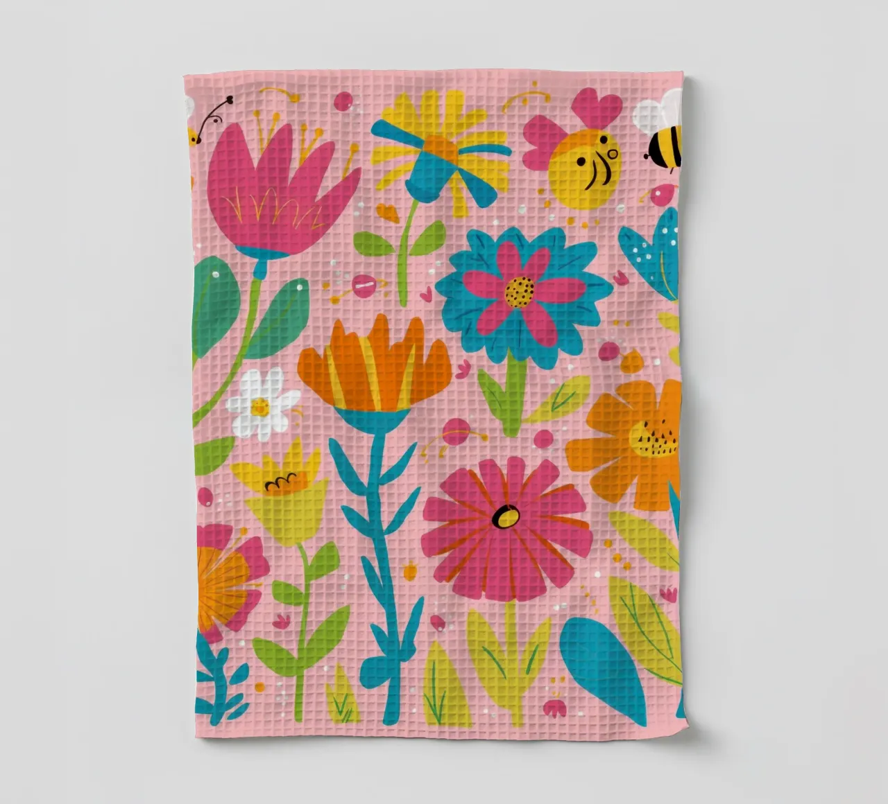 Symphonie de fleurs joyeuses torchon de Gaia Viesta