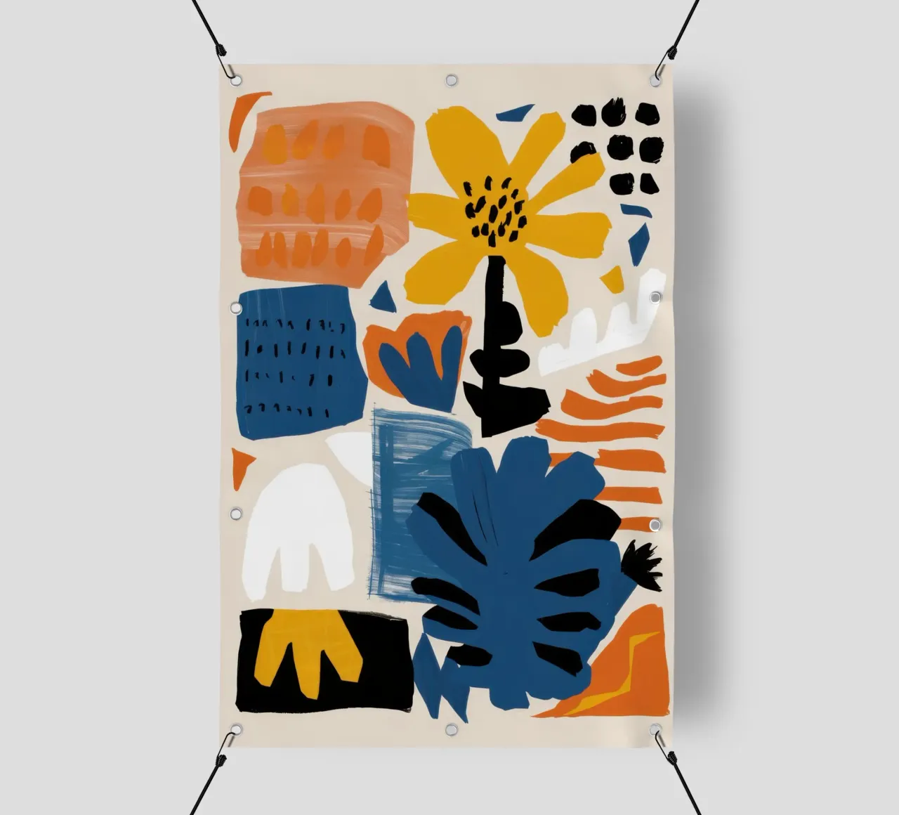 Paradiso dei pappagalli cremisi telo in pvc da Obs Canvas