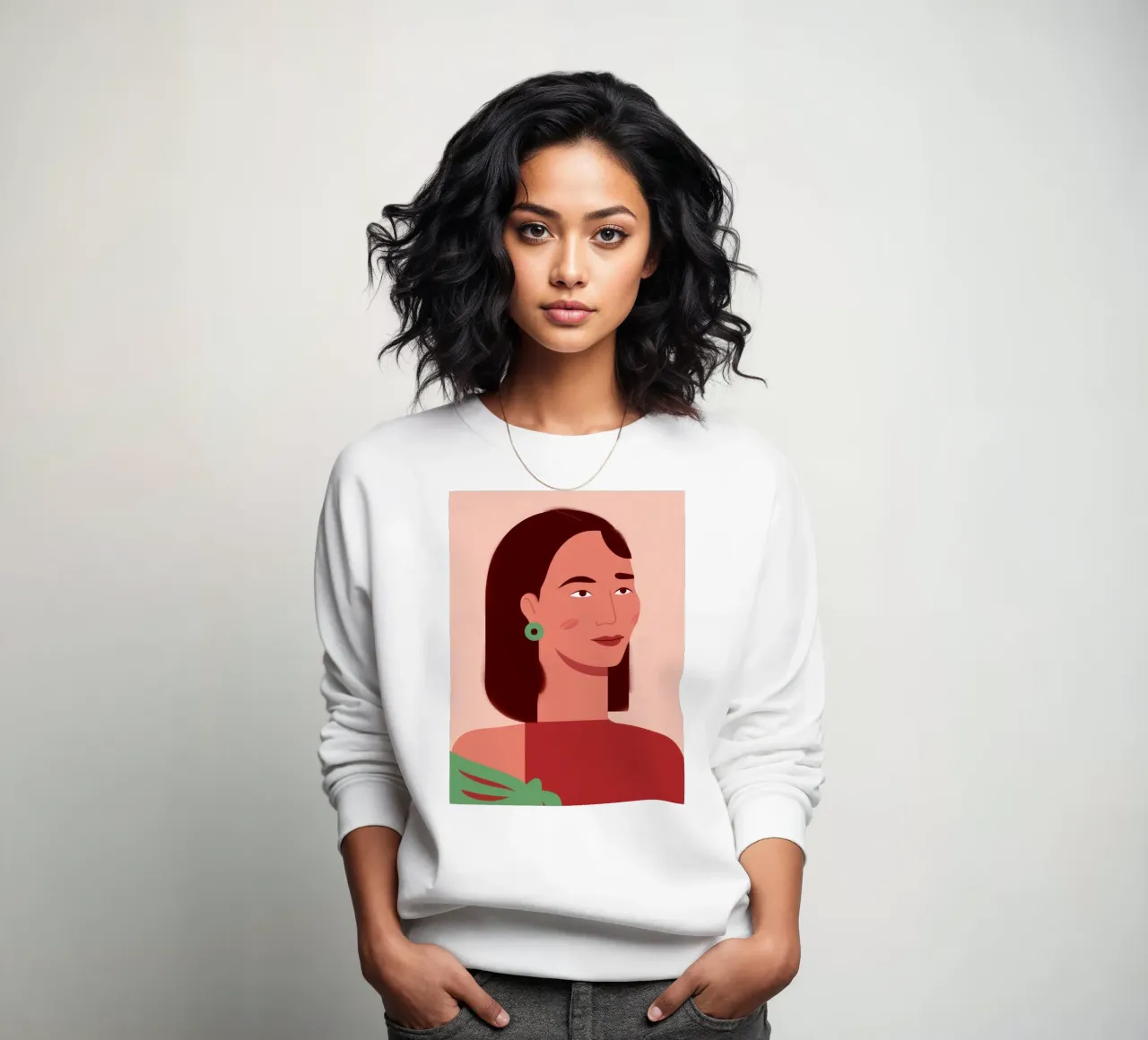 Profilo della donna semplice felpa da Selene Shade