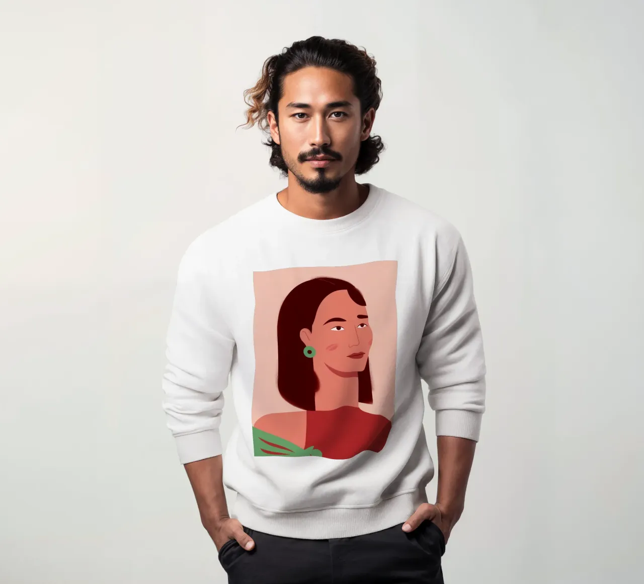 Profilo della donna semplice felpa da Selene Shade