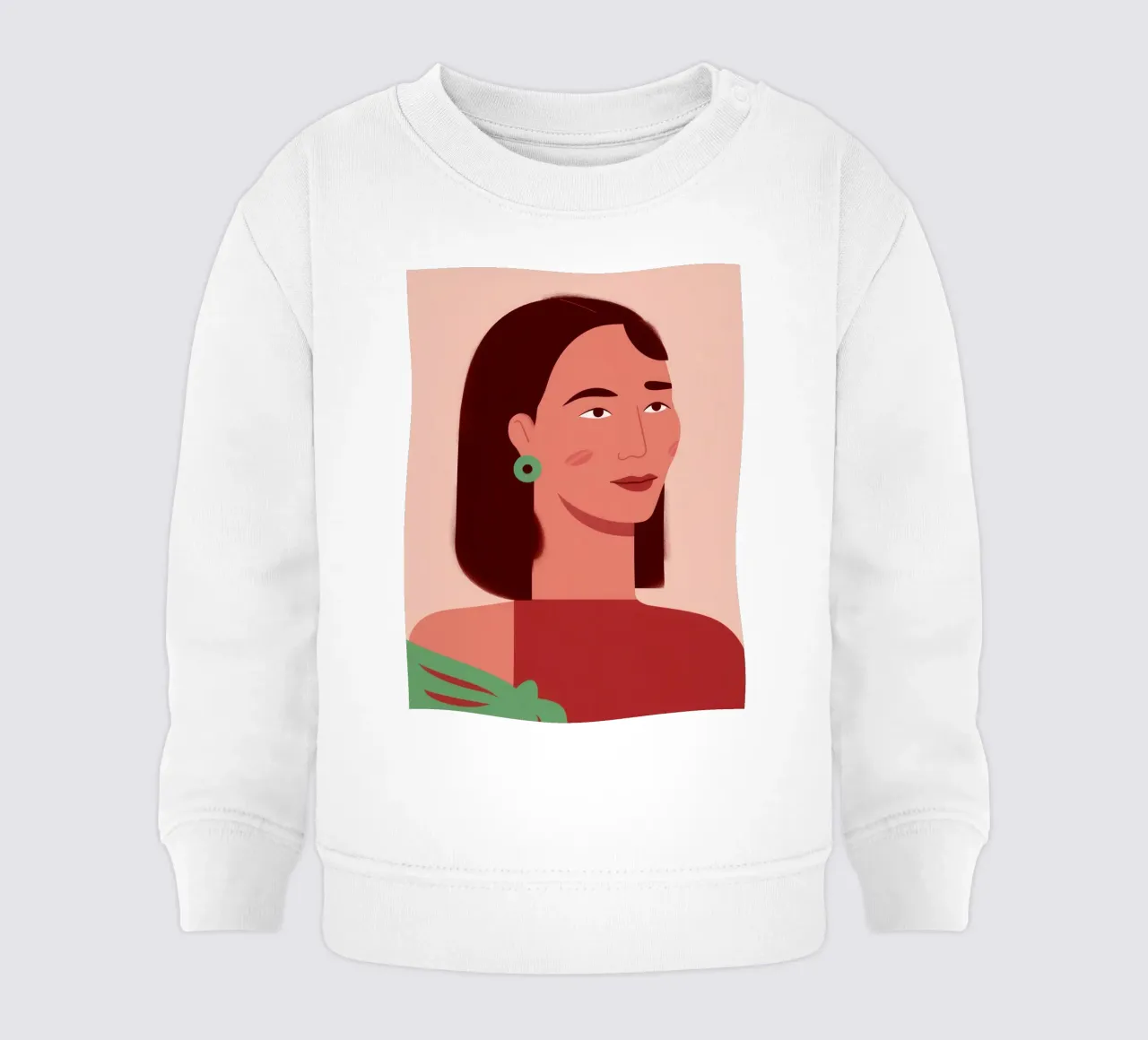 Profilo della donna semplice felpa neonato da Selene Shade