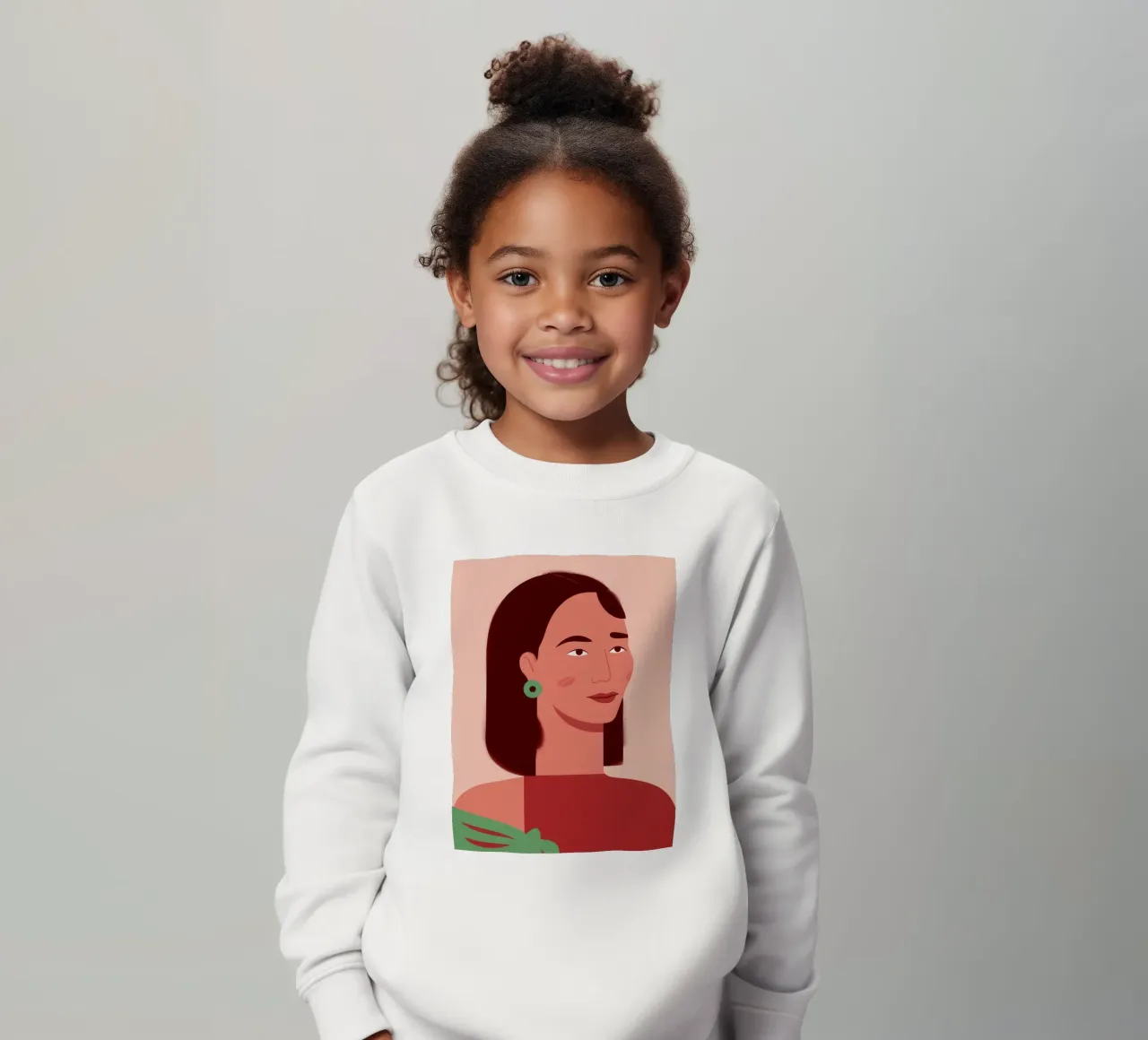 Profilo della donna semplice felpa bambino da Selene Shade