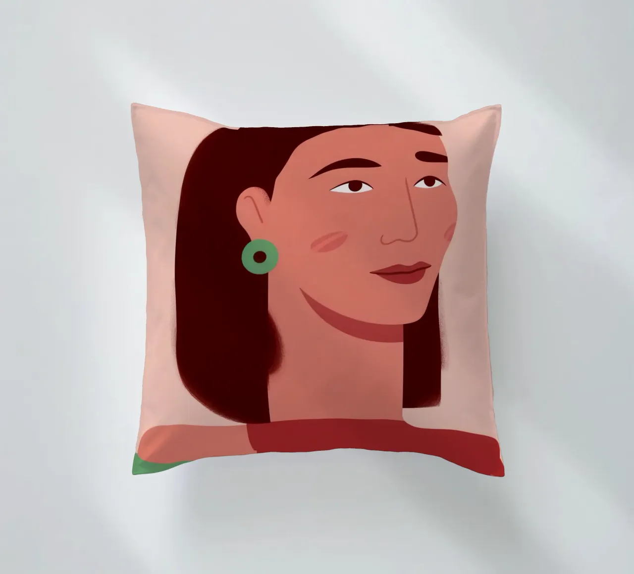 Profilo della donna semplice cuscino da Selene Shade