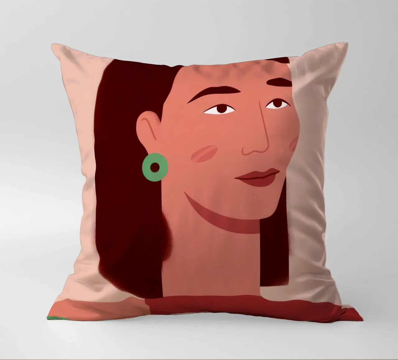 Profilo della donna semplice cuscino da Selene Shade