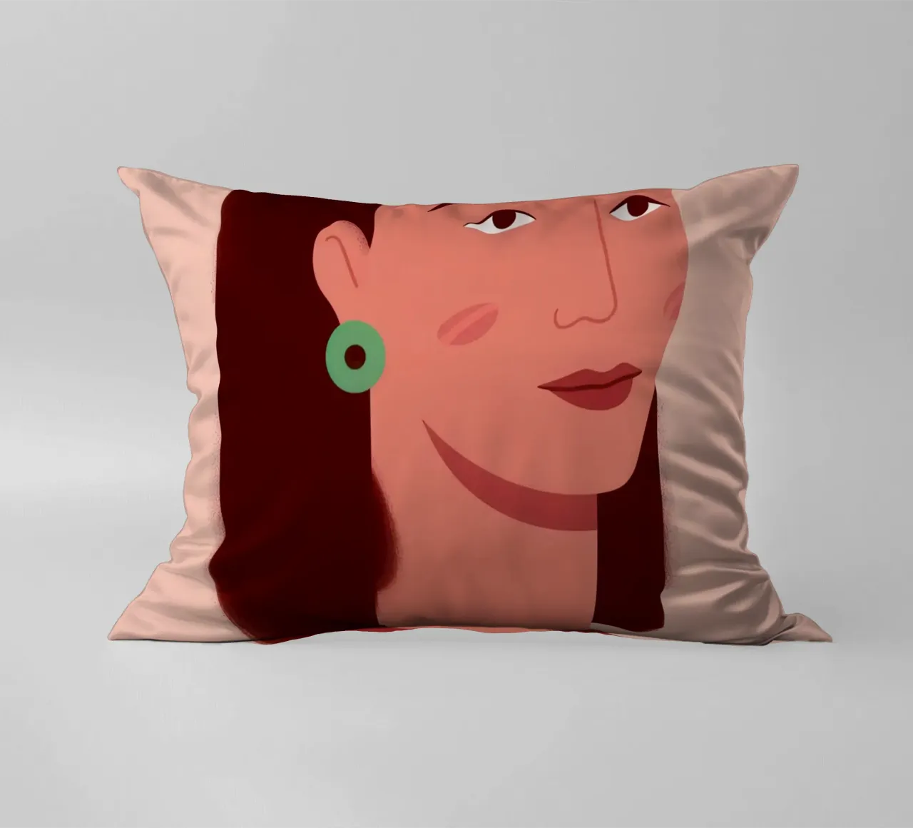 Profilo della donna semplice cuscino da Selene Shade