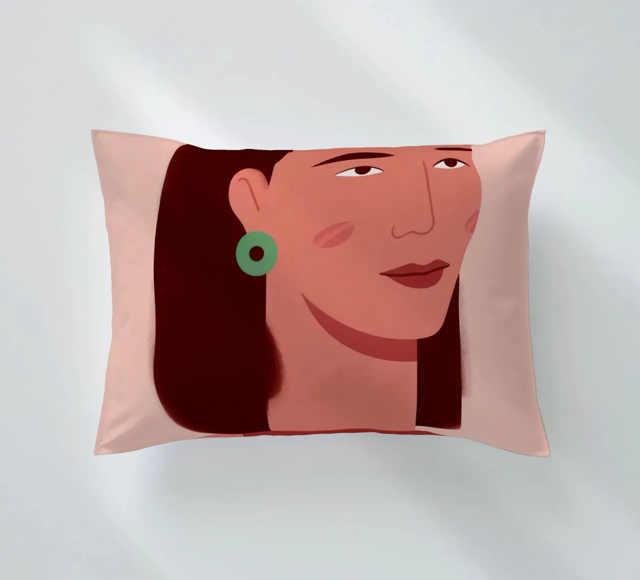 Profilo della donna semplice cuscino da Selene Shade