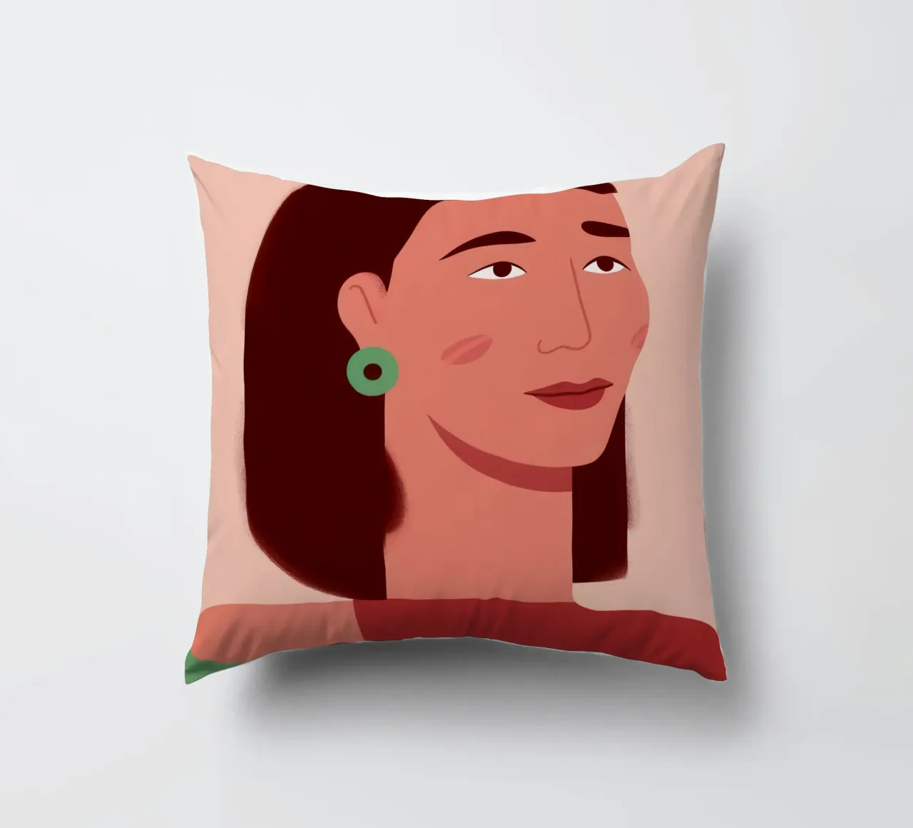 Profilo della donna semplice cuscino da Selene Shade