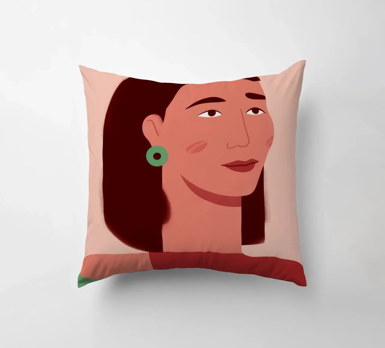 Profilo della donna semplice cuscino da Selene Shade