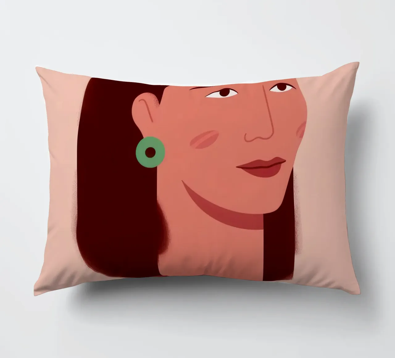 Profilo della donna semplice cuscino da Selene Shade