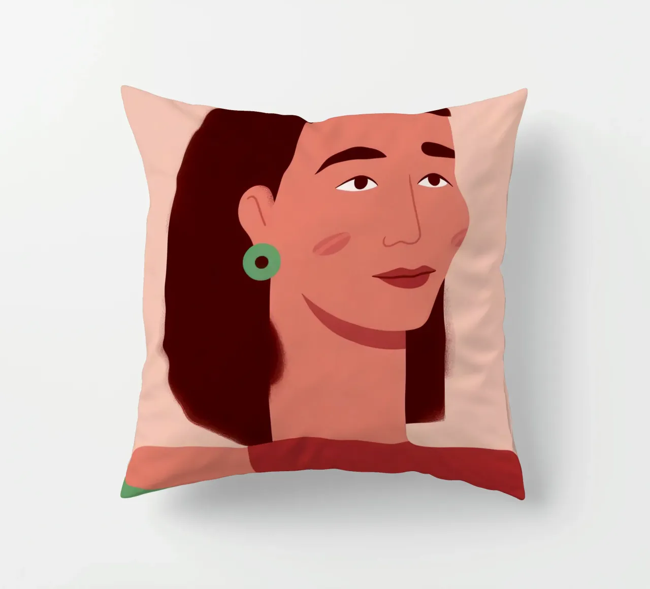 Profilo della donna semplice cuscino da Selene Shade