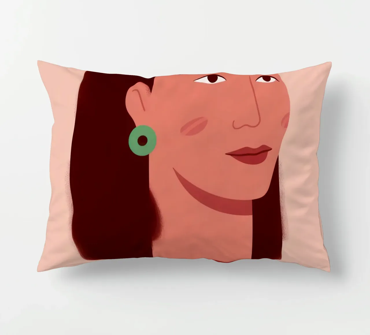 Profilo della donna semplice cuscino da Selene Shade