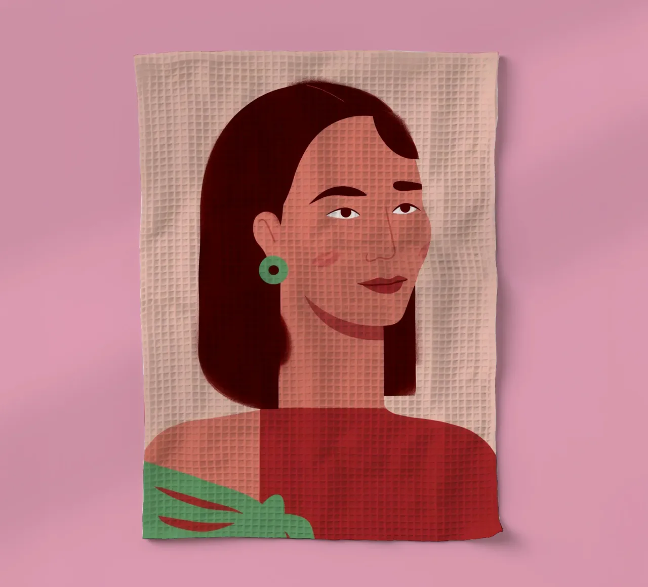 Profilo della donna semplice canovaccio da cucina da Selene Shade