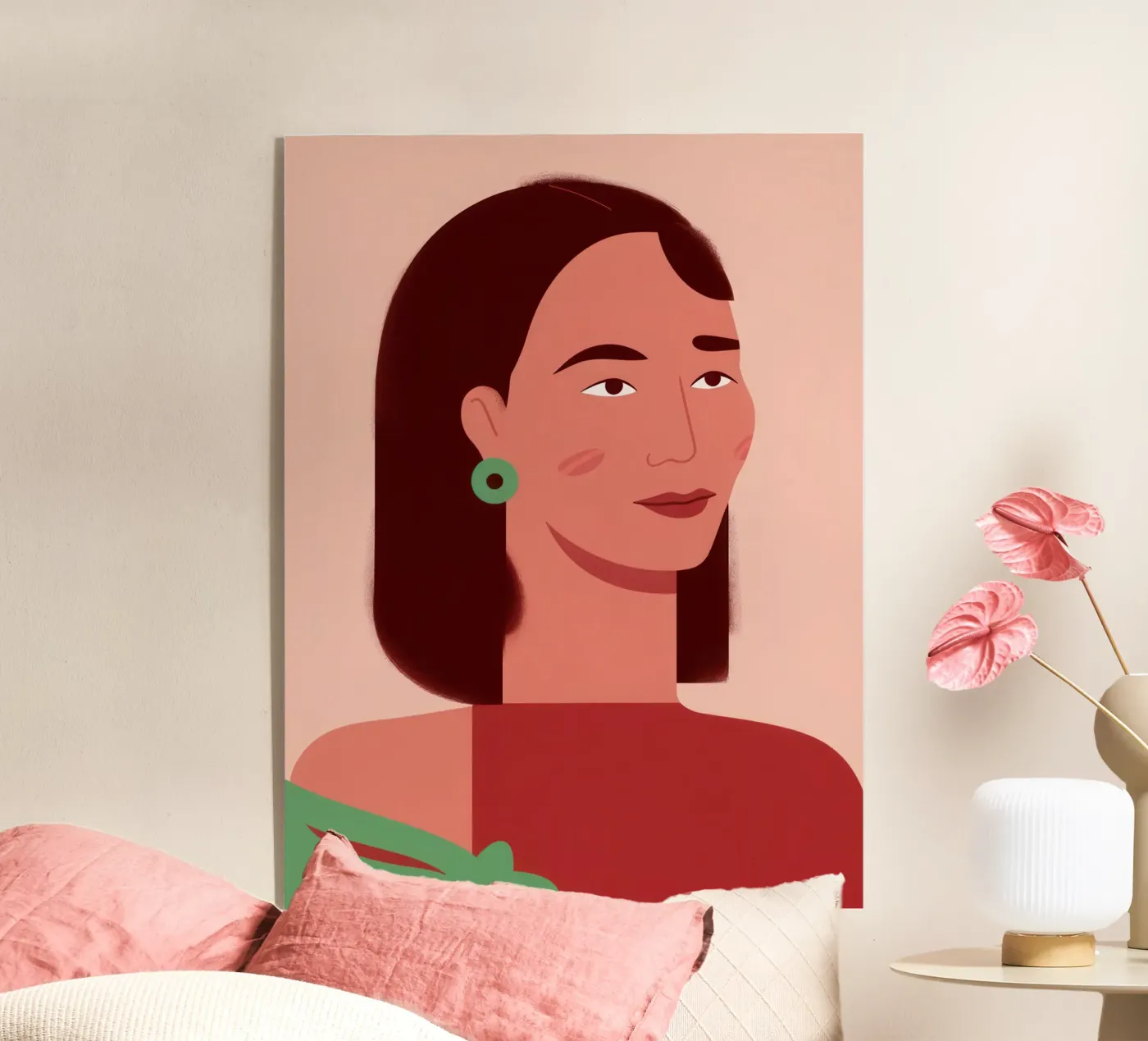Profil einer einfachen Frau Acryl-Glas von Selene Shade