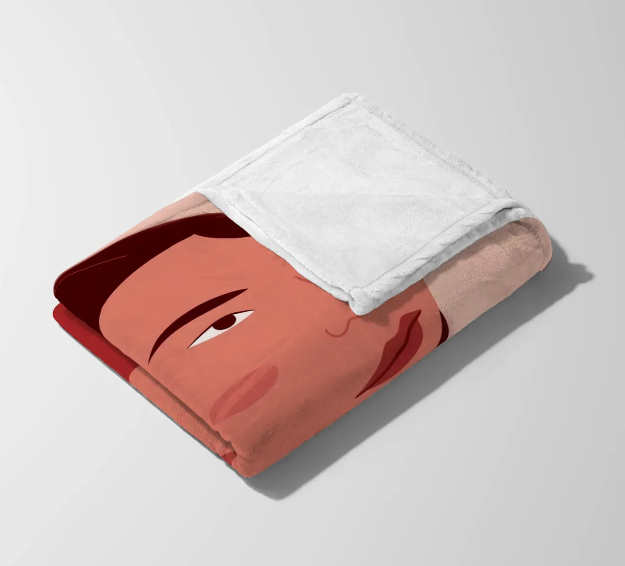 Profilo della donna semplice coperta in pile da Selene Shade