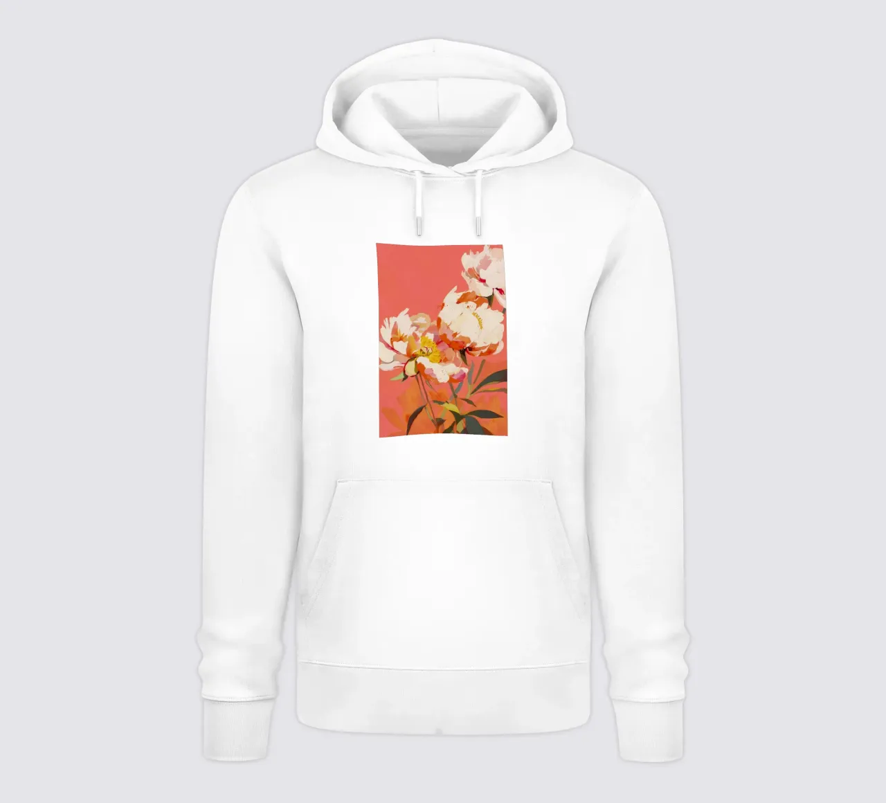 Wild Peony felpa con cappuccio da treechild