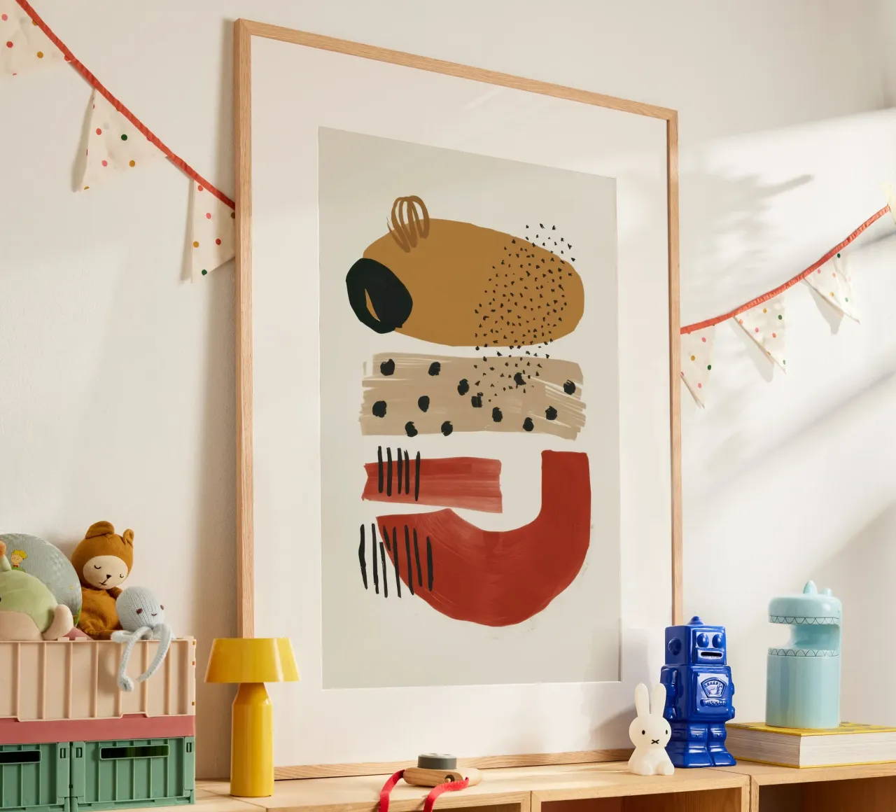 Totem astratto dell'orso carta hahnemühle da Luna Aura