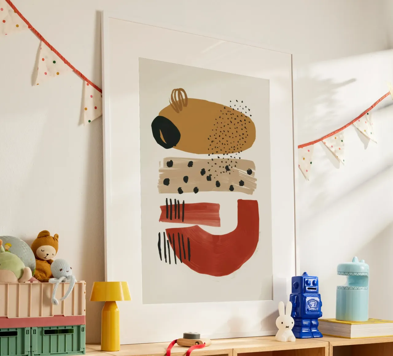 Totem astratto dell'orso carta hahnemühle da Luna Aura