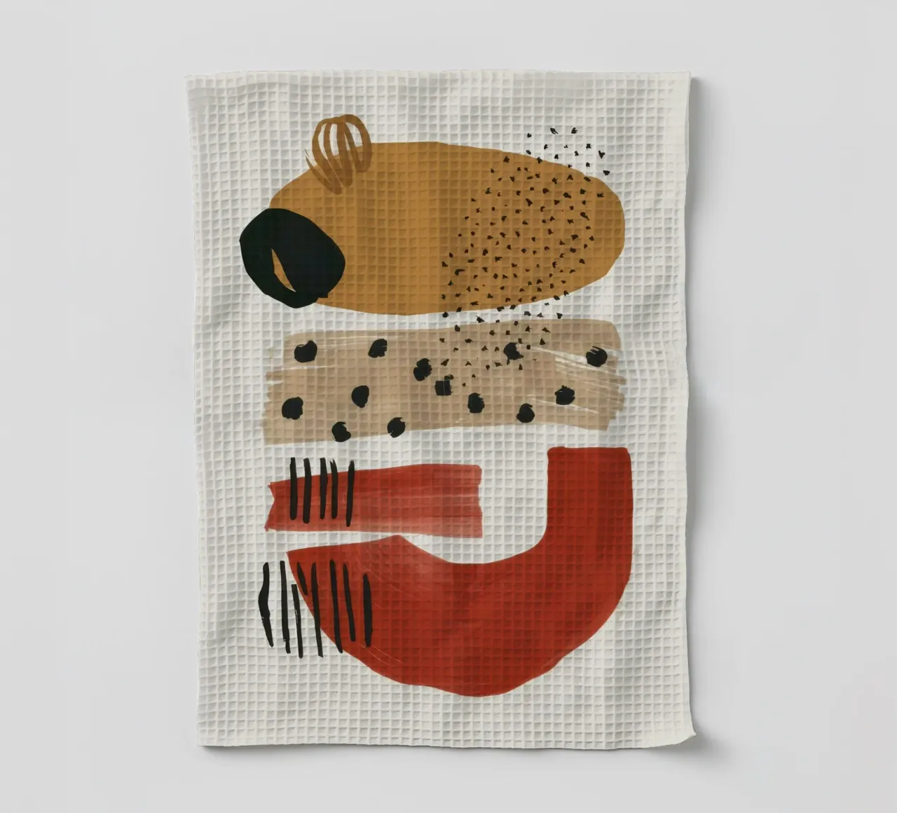 Totem astratto dell'orso canovaccio da cucina da Luna Aura