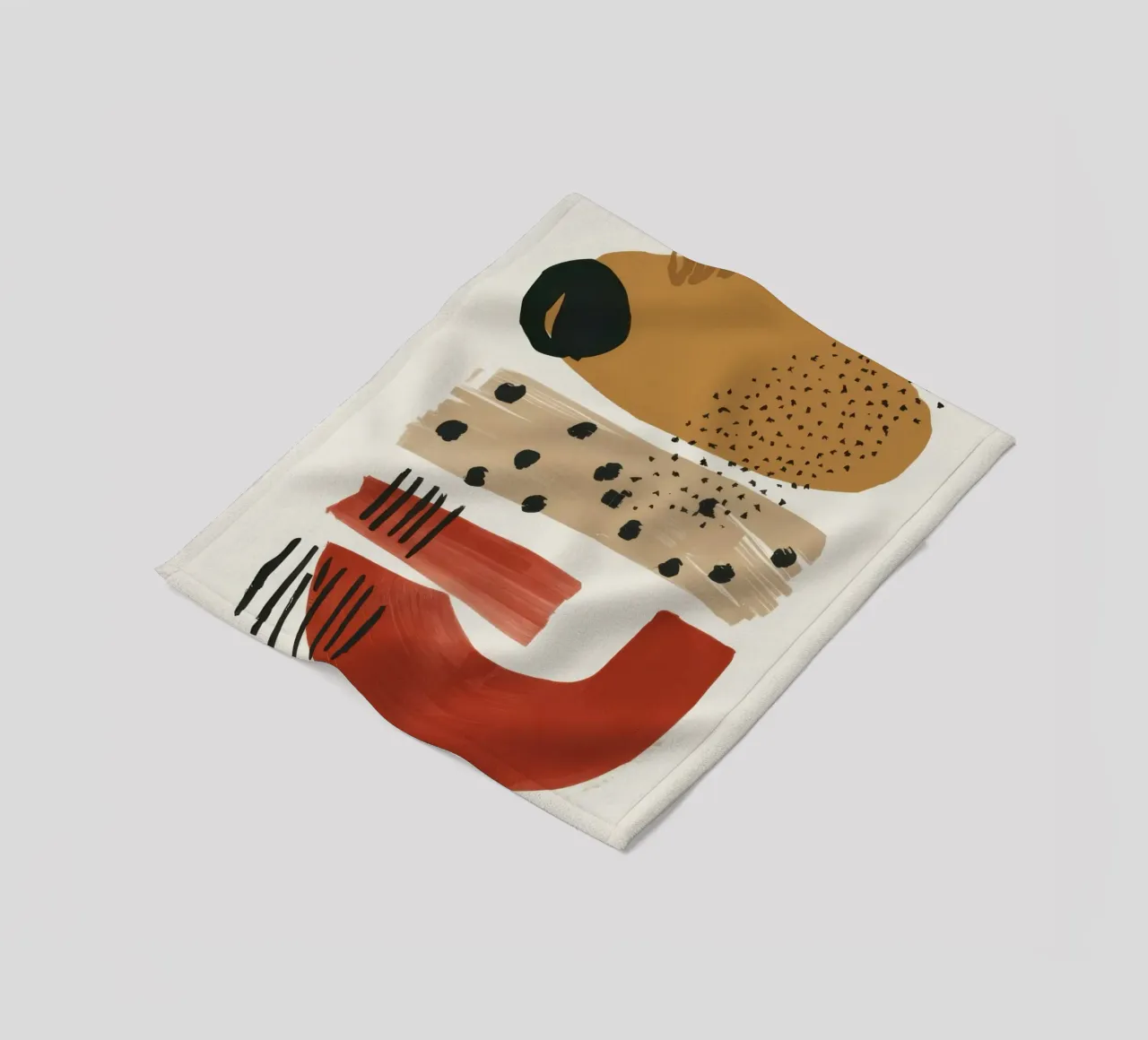 Totem astratto dell'orso coperta in pile da Luna Aura