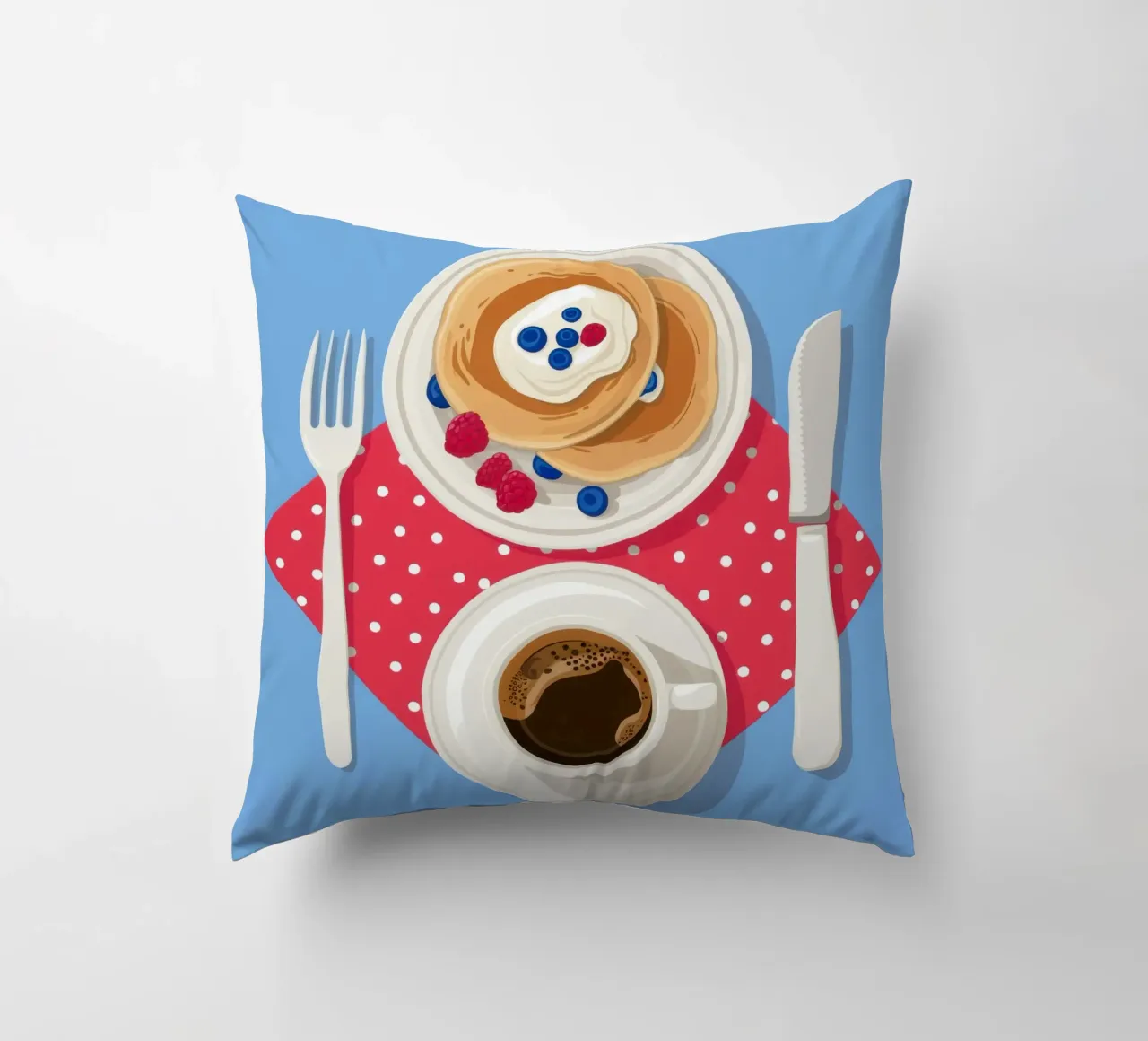 Pancake e caffè cuscino da Mark Solaria