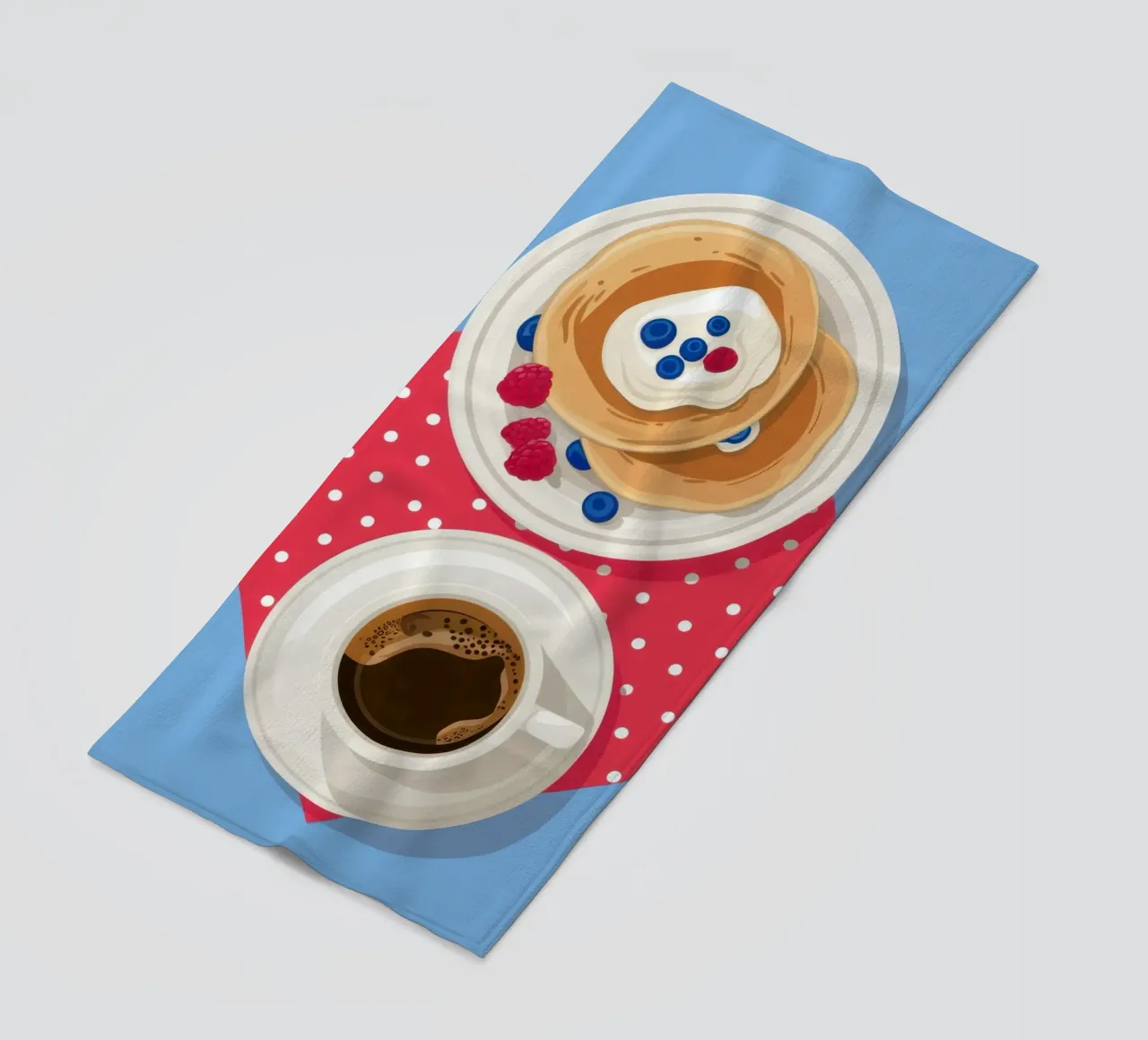 Pancake e caffè telo mare da Mark Solaria