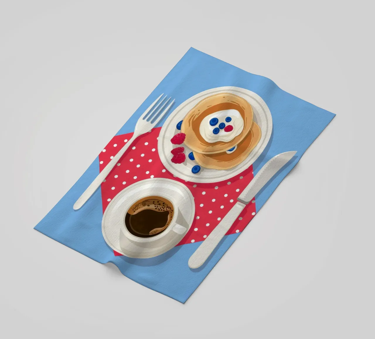 Pancake e caffè telo mare da Mark Solaria