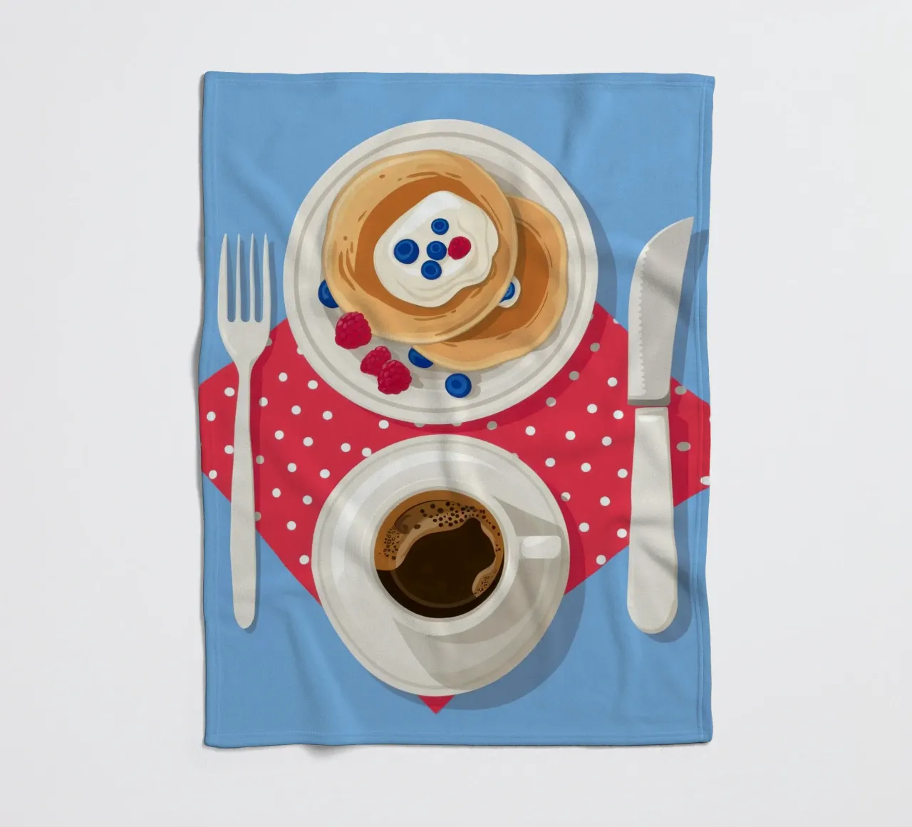 Pancake e caffè coperta in pile da Mark Solaria