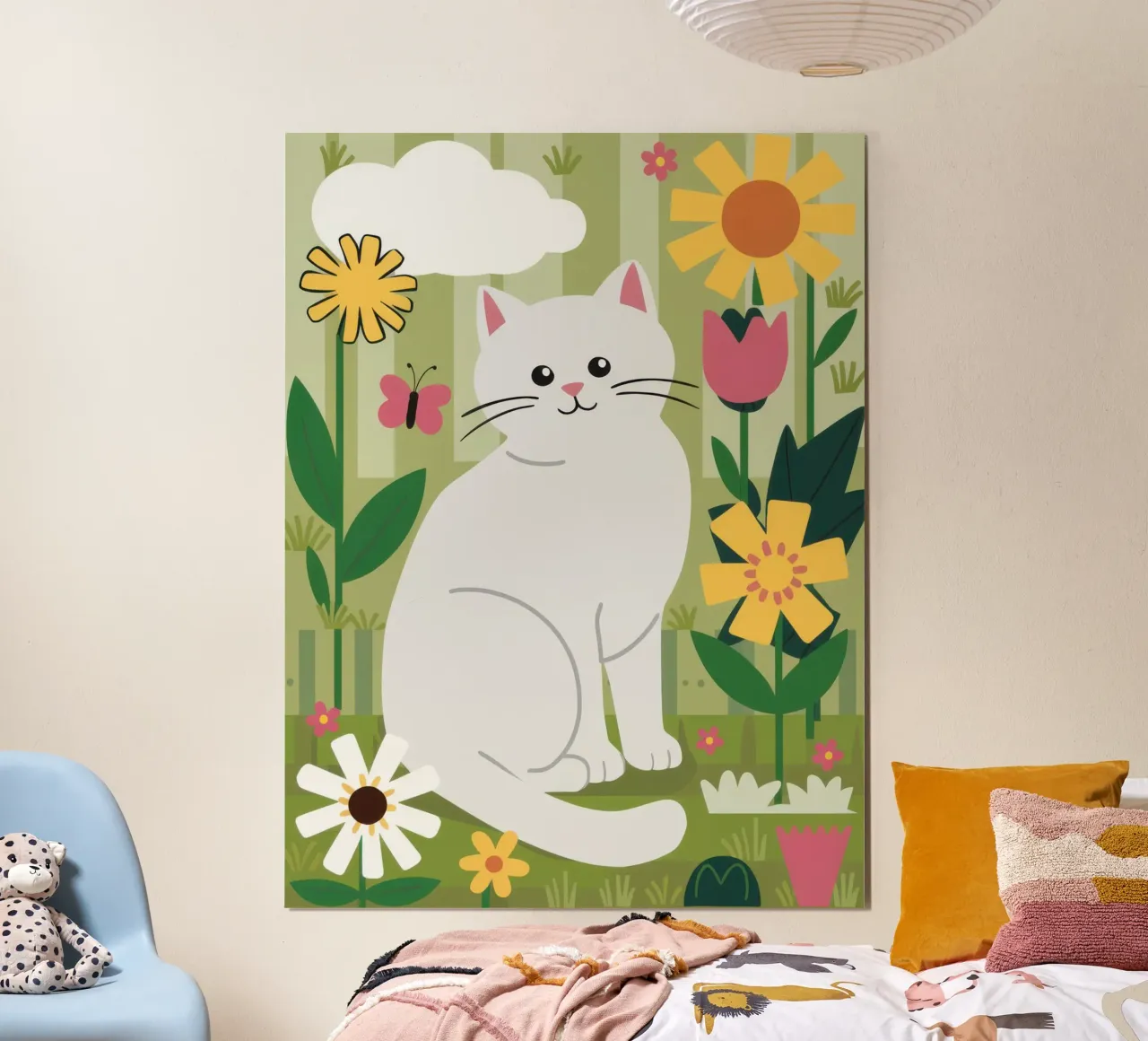 Gatto bianco sereno poster da Gaia Viesta