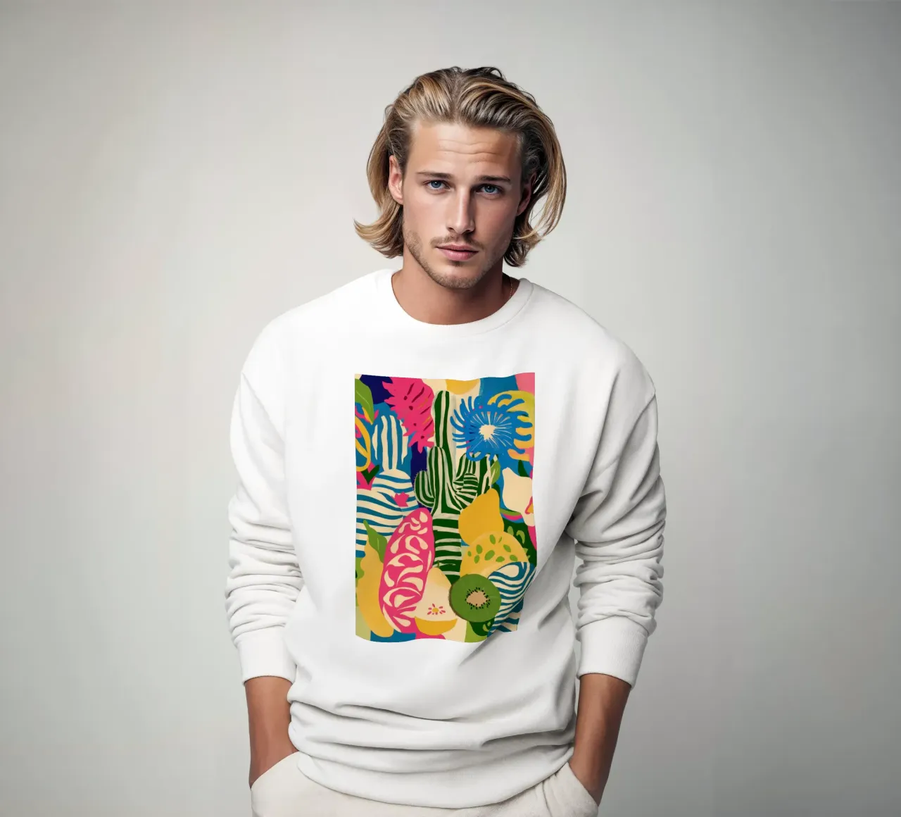 Kiwi Jungle Pattern Sweatshirt von Thistle Bloom
