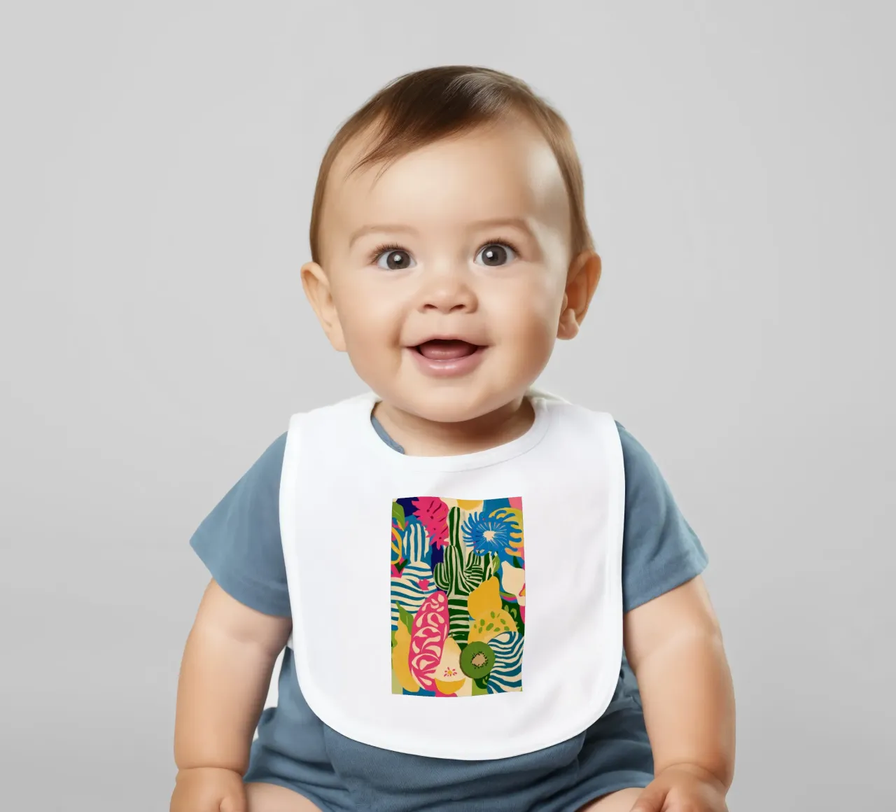 Kiwi Jungle Pattern Babylätzchen von Thistle Bloom