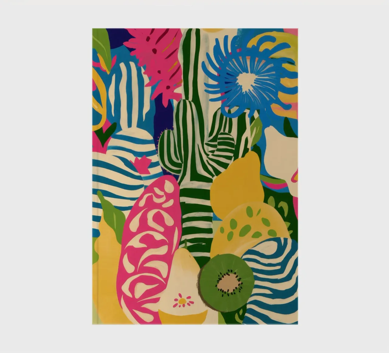 Kiwi Jungle Pattern notebook by Thistle Bloom