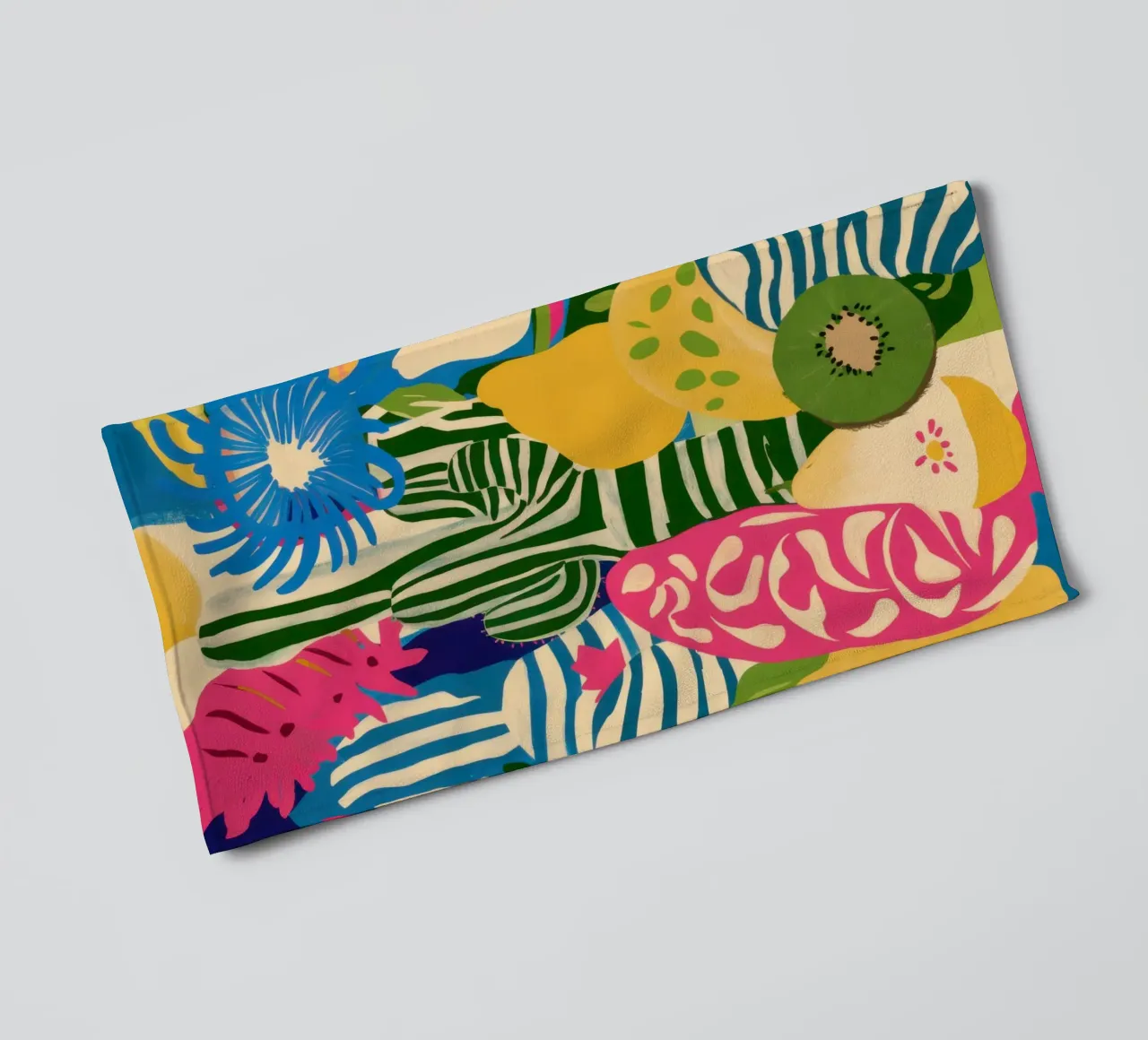 Kiwi Jungle Pattern Handtuch von Thistle Bloom