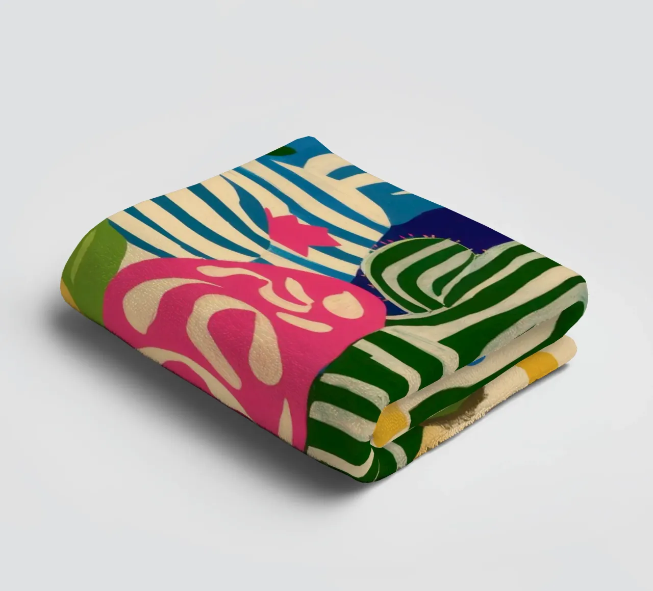 Kiwi Jungle Pattern Handtuch von Thistle Bloom